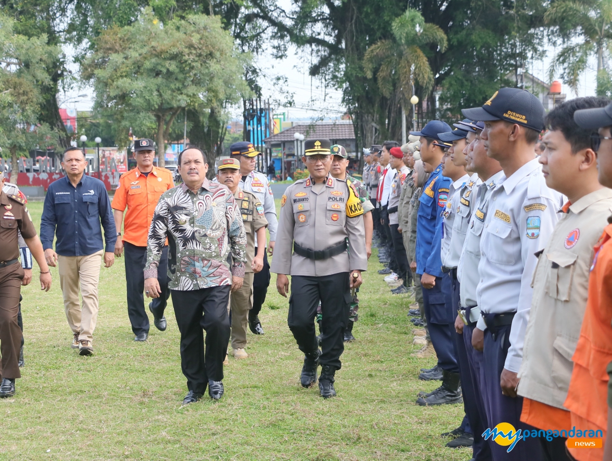 Apel Gelar Pasukan Ops Lilin Lodaya 2024, Pangandaran Siap Sambut Libur Nataru 2025