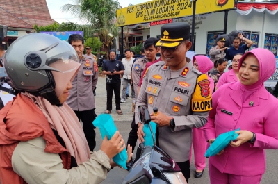 Bakti Sosial Polri Presisi, Polres Pangandaran Gelar Bakti Sosial Ramadan Bagikan 300 Paket Sembako