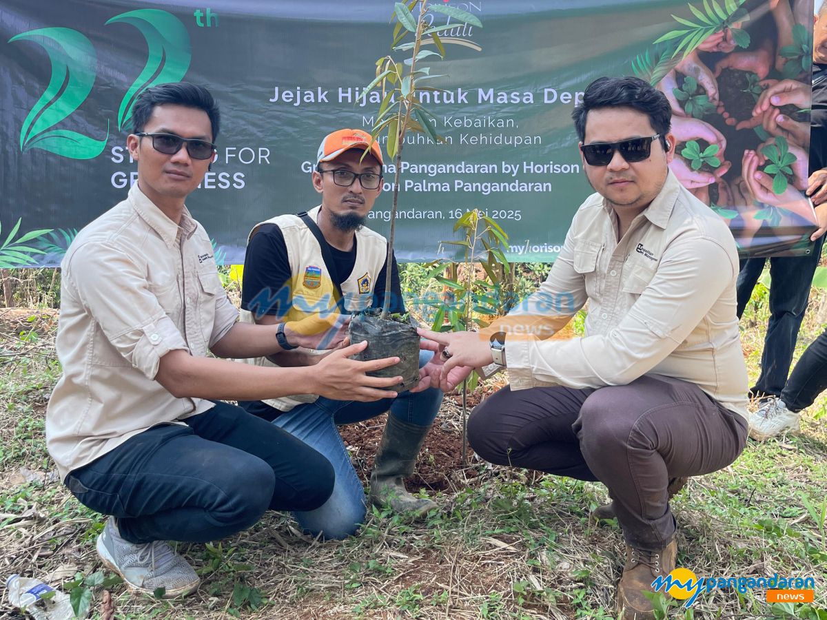 Hotel Grand Palma Pangandaran Tanam Ratusan Bibit Durian dalam Aksi CSR Lingkungan