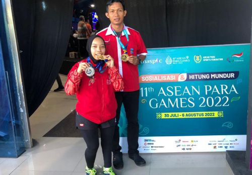 Kalahkan Vietnam, Atlet Disabilitas Asal Pangandaran Rebut Medali Emas dan Perak ASEAN Para Games 2022 