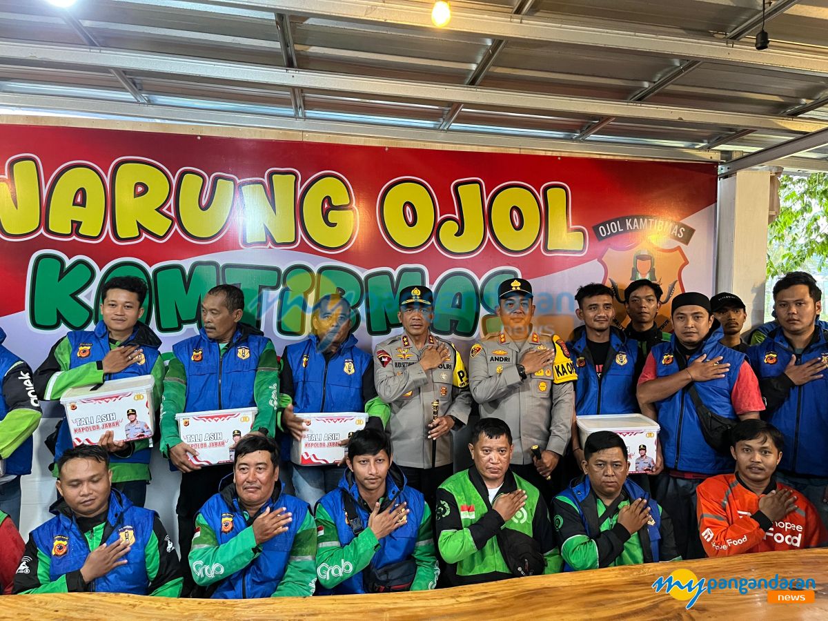 Kapolda Jabar Ajak Komunitas Ojol Pangandaran Jadi Mitra Kamtibmas "Sauyunan ngajaga lembur"