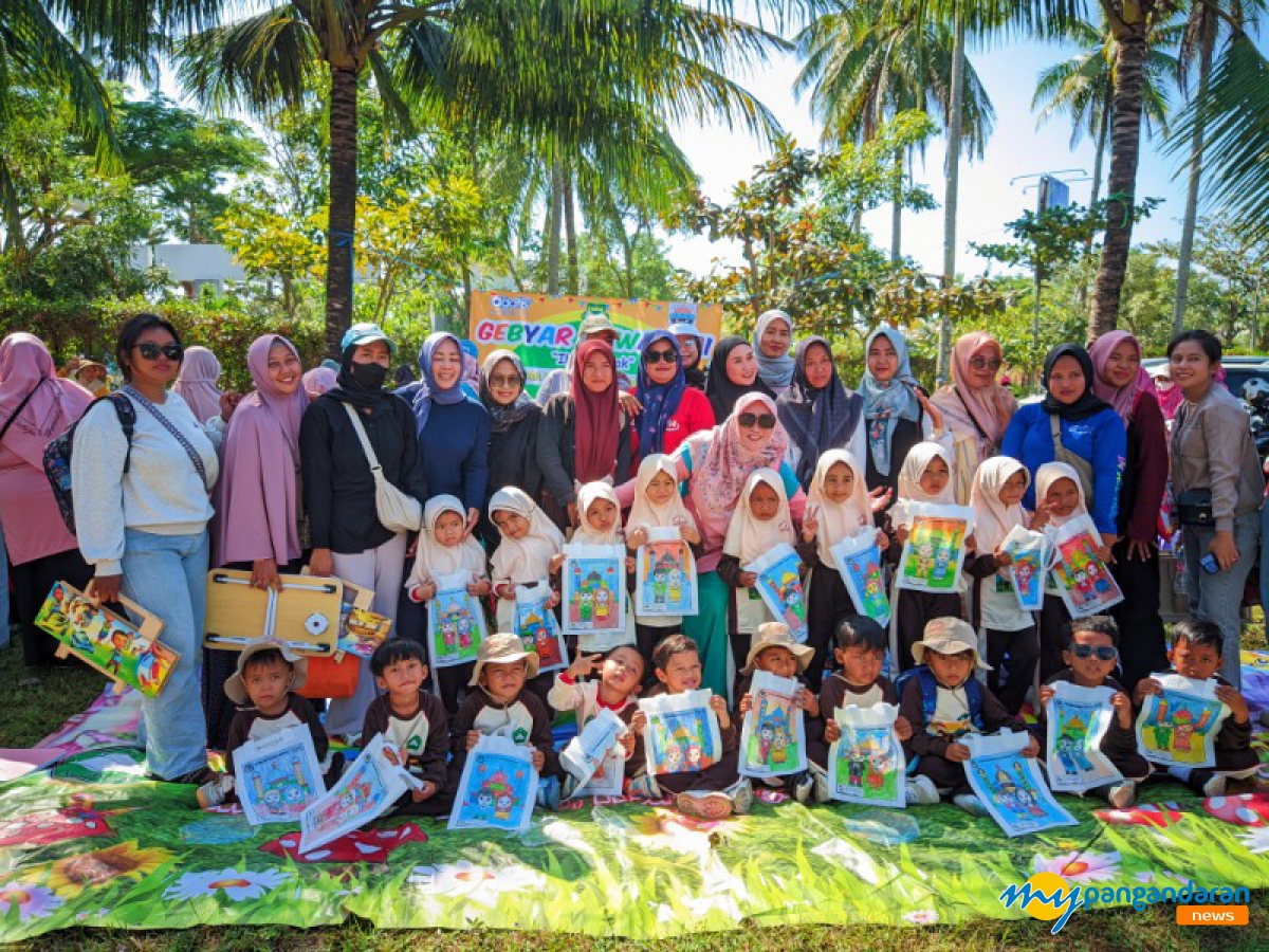 Lomba Mewarnai Meriahkan Car Free Day Pangandaran