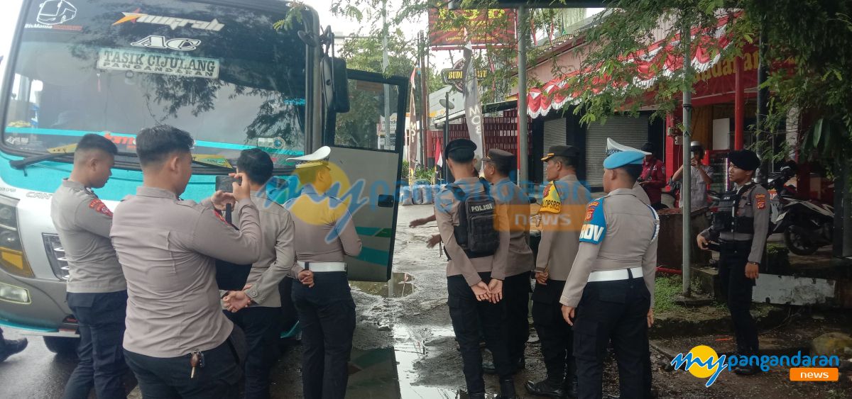 Polres Pangandaran Gelar Penyekatan, Antisipasi Pelajar dan Massa Ikut Demo ke Jakarta