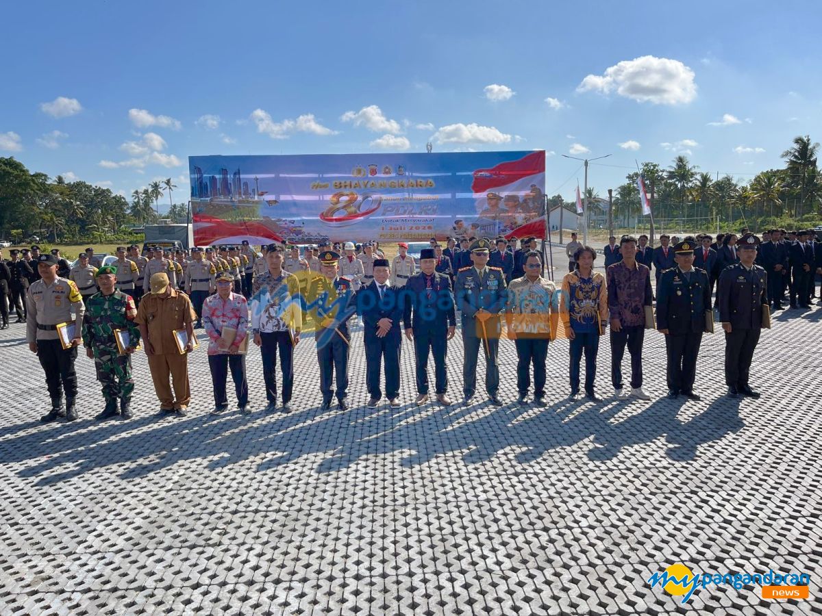 Polres Pangandaran Peringati HUT Bhayangkara ke-80, Kapolres Ajak Masyarakat Perkuat Kolaborasi dengan Polri