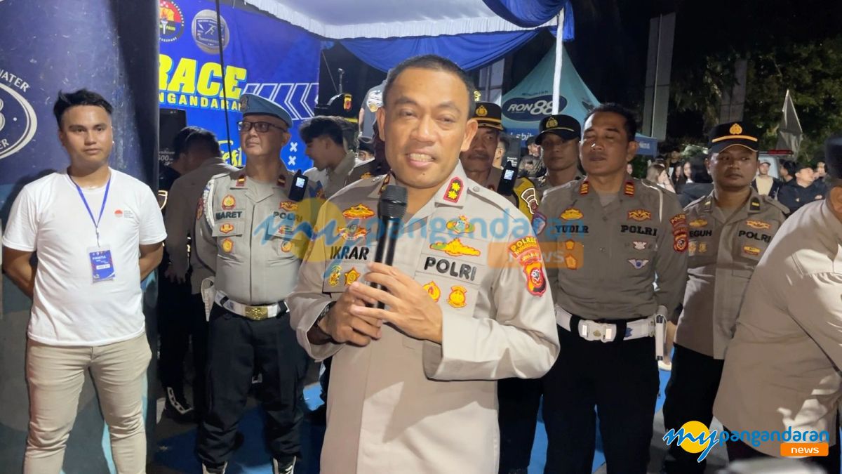 Run Race 2026 Polres Pangandaran Diserbu Remaja, Kapolres Ikut Adu Lari 100 Meter