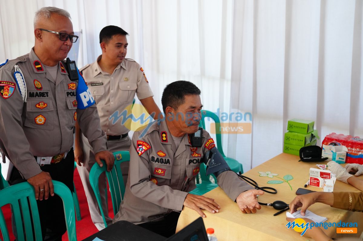 Sambut Hari Bhayangkara ke-80, Polres Pangandaran Berikan Layanan Kesehatan Gratis untuk 48 Warga