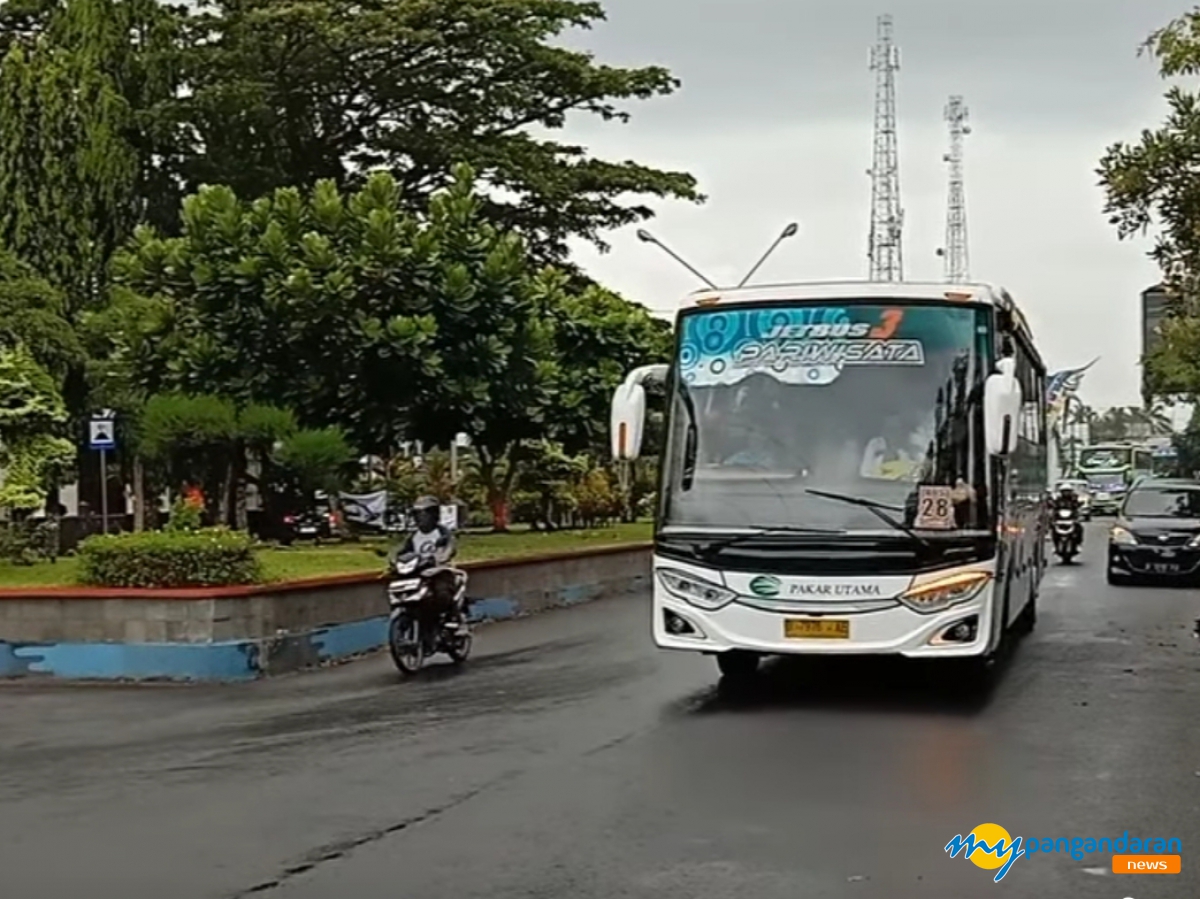 Satlantas Polres Pangandaran Imbau Bus Tak Pakai Klakson Telolet 