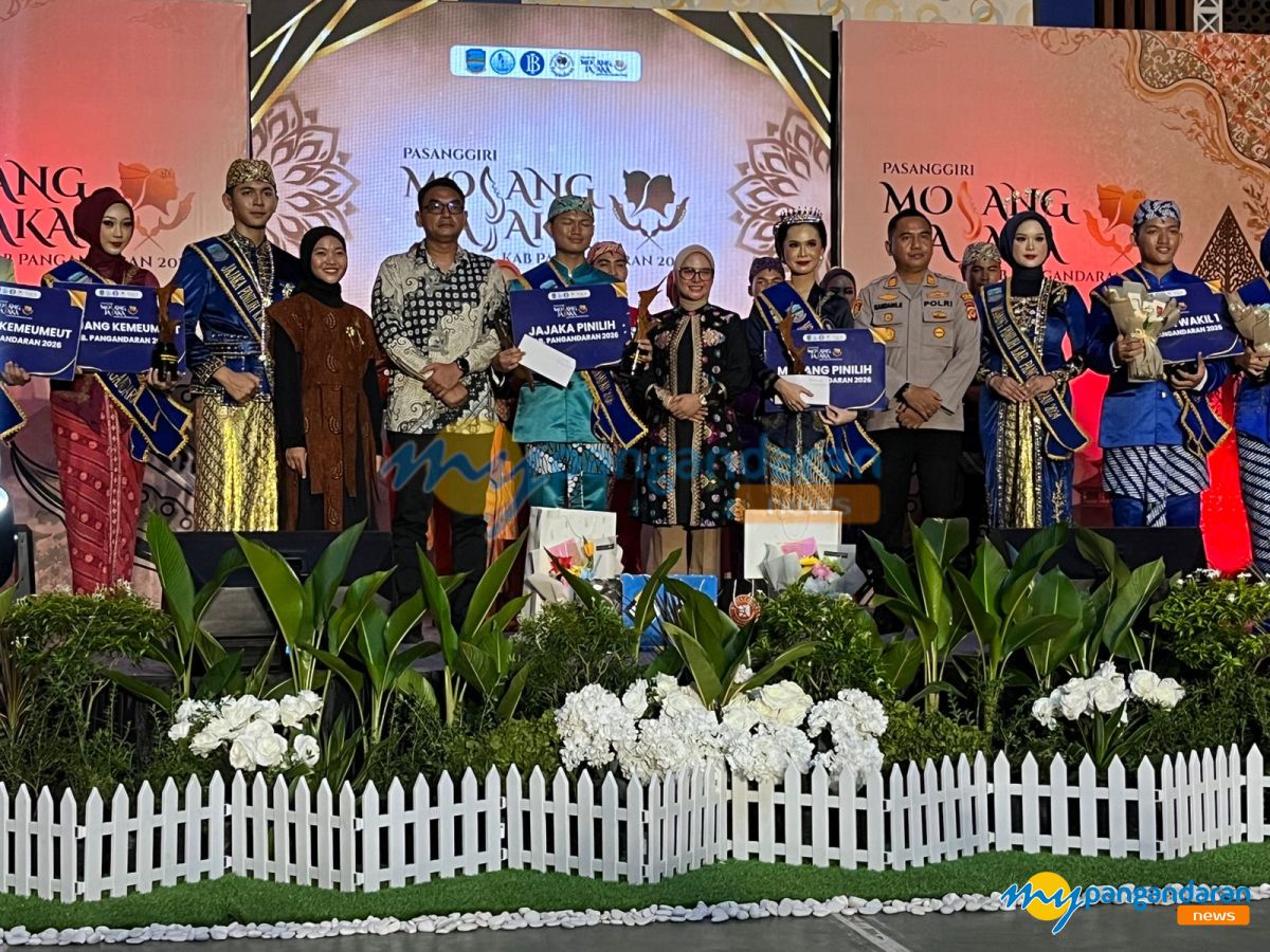 Selsea dan Taufiq Raih Gelar Mojang Jajaka Pinilih Pangandaran 2026