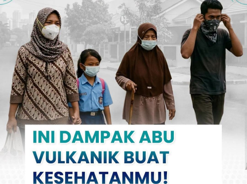 Tips Kesehatan RSUD Pandega Pangandaran, Waspada Paparan Abu Vulkanik, Kenali Gejala dan Cara Melindungi Diri