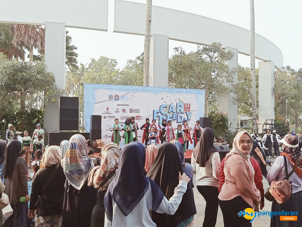 Ajang Silahturahmi, Warga Pangandaran Nikmati Car Free Day 