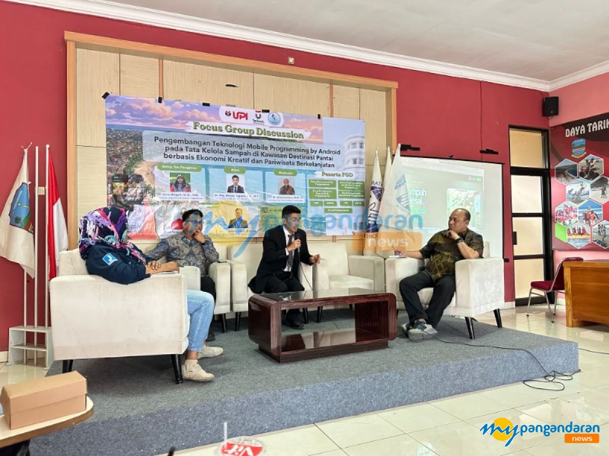 Akademisi UPI dan Telkom University Kenalkan Aplikasi Android Tata Kelola Sampah untuk Kawasan Pantai Pangandaran