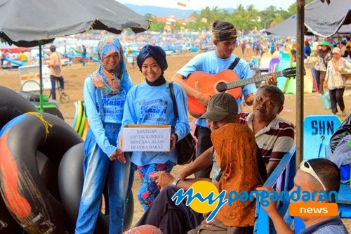 Aksi Solidaritas Paguyuban Mojang Jajaka Pangandaran