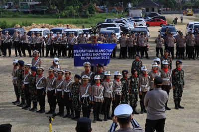 Atraksi Pocil Meriahkan Hari Lalu Lintas di Mapolres Pangandaran