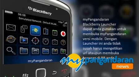 BlackBerry Launcher untuk myPangandaran Hadir Untuk Anda