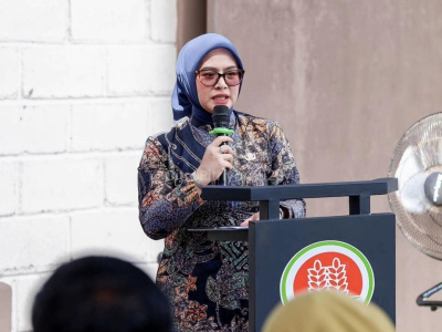 Bupati Citra Pitriyami Serahkan Traktor APBN ke Kelompok Tani Pangandaran