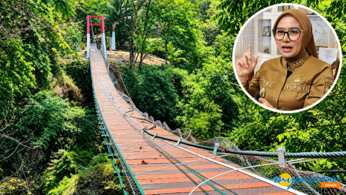 Bupati Pangandaran Ungkap Detik-Detik Jembatan Pongpet Patah Saat Peresmian