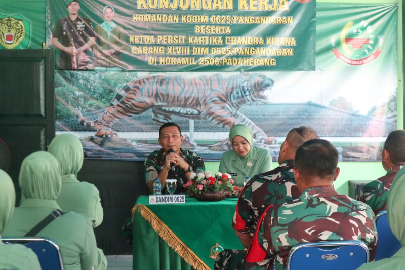 Dandim 0625 Pangandaran Lanjutkan Kunjungan Kerja ke Koramil Jajaran