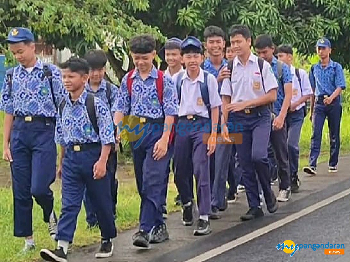 Dikpora Pangandaran Anjurkan Pelajar SD dan SMP Berjalan Kaki ke Sekolah, Ini Alasannya