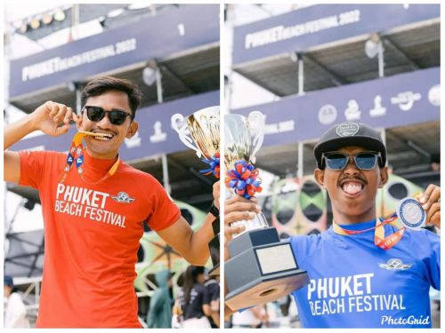 Dua Atlet Surfing Asal Pangandaran Wakili Indonesia Juara Di Ajang Phuket Beach Festival 2022 Thailand