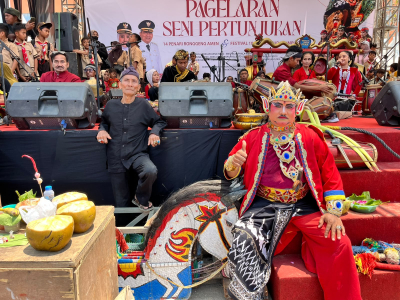Festival 100 Penari Kuda Lumping Meriahkan Milangkala ke-14 Pangandaran