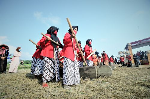 FOTO: Nampaling, Tradisi Menangkap Belalang di Desa Cikalong Pangandaran