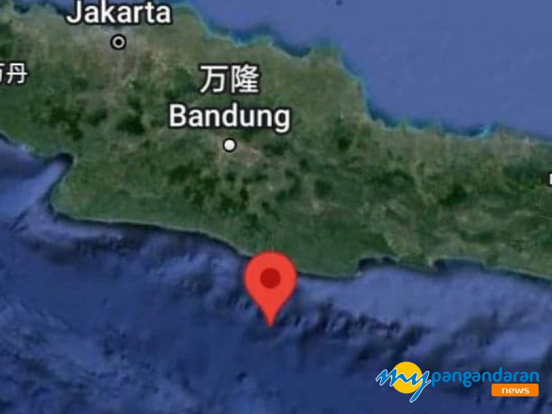 Gempa M 4,9 Guncang Pangandaran, Berpusat di Laut