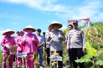 Gerakan “Keroyok Bareng” Polda Jabar Sukses Tanam 9 Ribu Hektare Jagung
