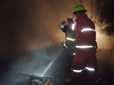 Lupa Matikan Tungku, Dapur dan Gudang Warga Kalipucang Hangus Terbakar