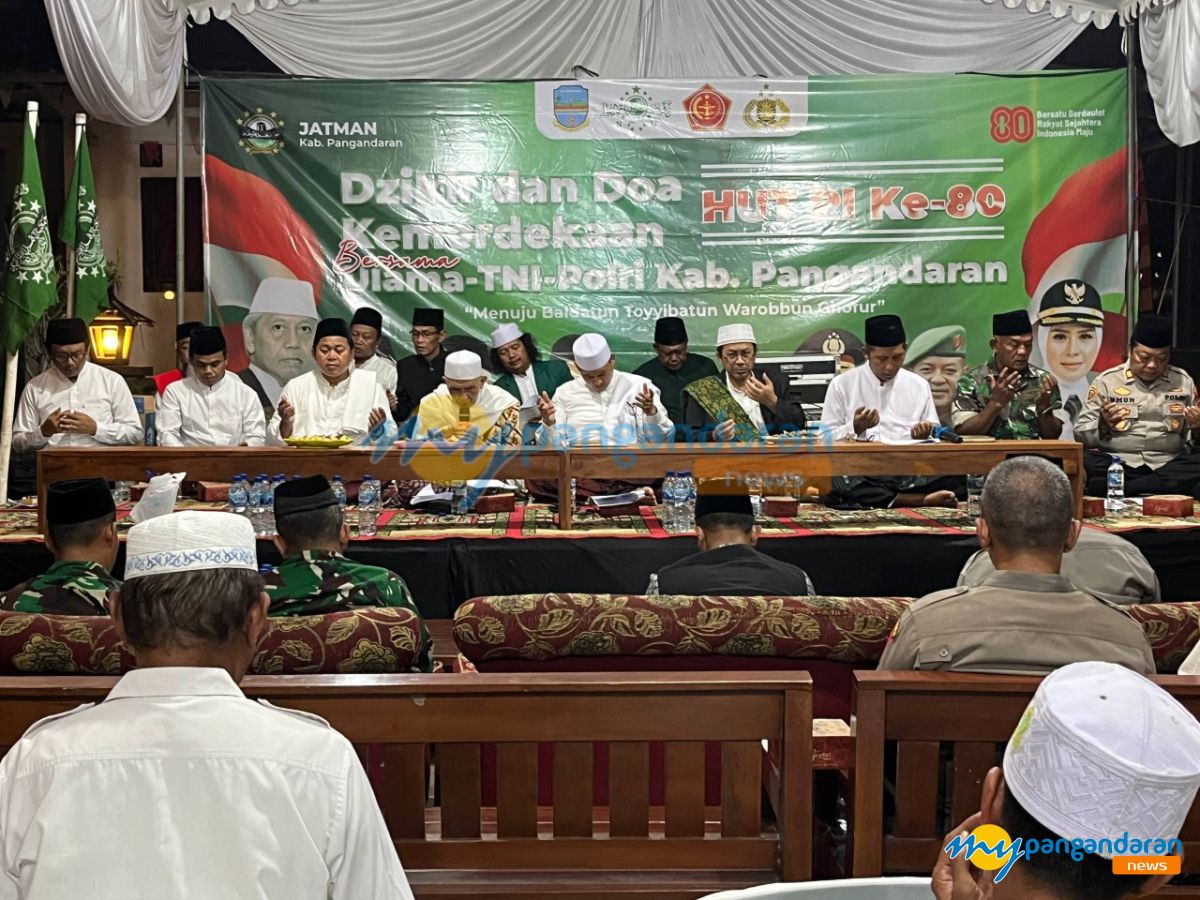 HUT RI ke-80 di Pangandaran Penuh Kekhidmatan Lewat Dzikir dan Doa Bersama