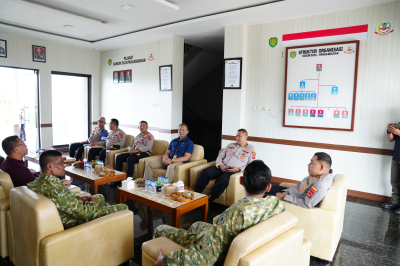 Kapolres Pangandaran Perkuat Sinergitas TNI-Polri Lewat Silaturahmi dengan Dandim 0625/Pangandaran