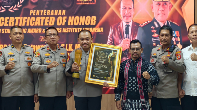 Kapolres Pangandaran Raih Penghargaan Nasional sebagai Pemimpin Berintegritas dan Peduli Sosial