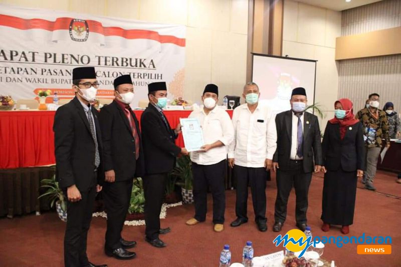 KPU Gelar Rapat Pleno Penetapan Pasangan  Calon Terpilih Bupati dan Wakli Bupati Pangandaran 