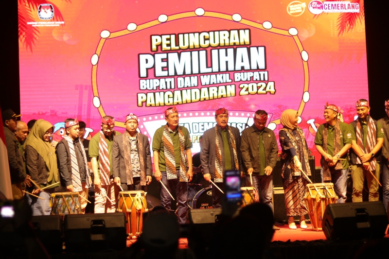 KPU Kabupaten Pangandaran Resmi Launching Pilkada 2024