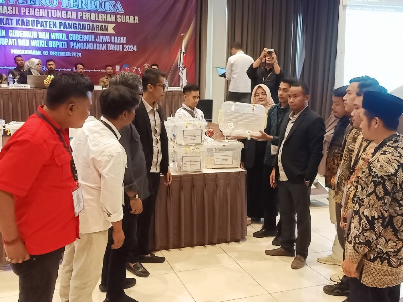 KPU Pangandaran Gelar Rapat Pleno Terbuka Rekapitulasi Suara Pilkada 2024