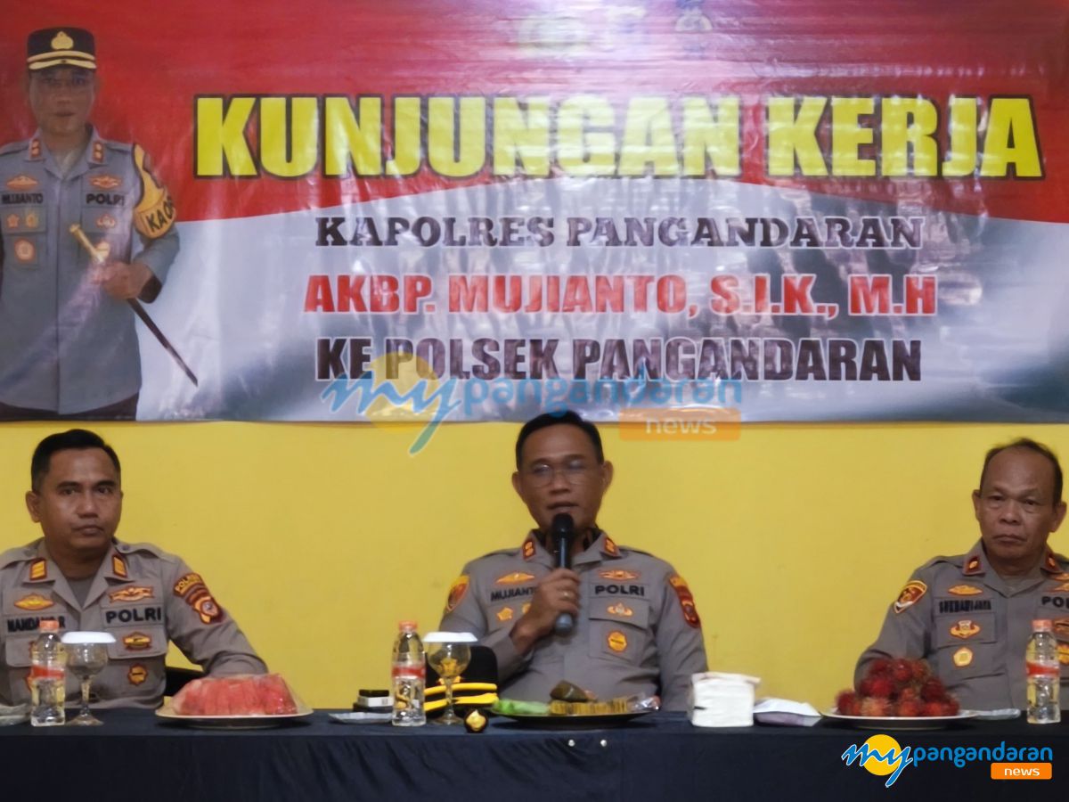 Kunjungan Ke Polsek, Kapolres Pangandaran Tekankan Pelayanan Prima Polri 