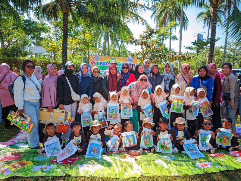 Lomba Mewarnai Meriahkan Car Free Day Pangandaran