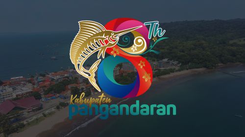 Makna Arti Logo 8 Tahun Kabupaten Pangandaran, Download Disini