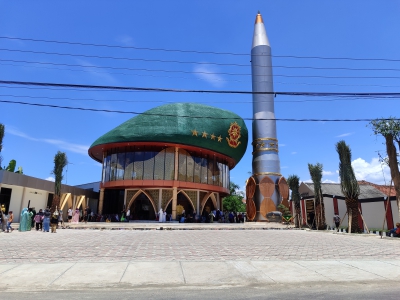 Masjid Jami Ar-Rohman, Masjid Unik Dengan Kubah Baret Hijau, Ini Filosofinya