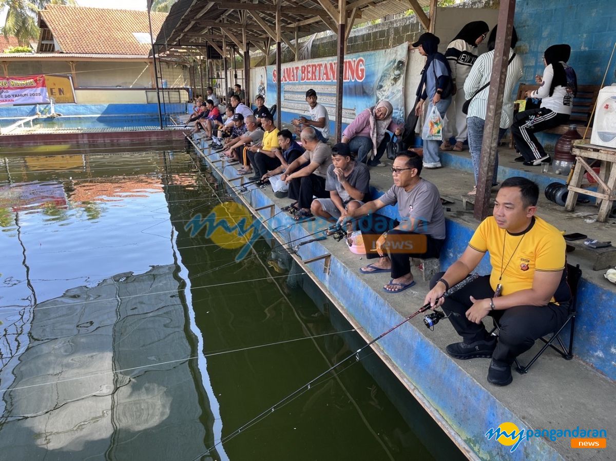 Meriahkan HUT ke-80 RI, 90 Kilogram Ikan Mas Jadi Rebutan di Lomba Mancing Tingkat Polres Pangandaran