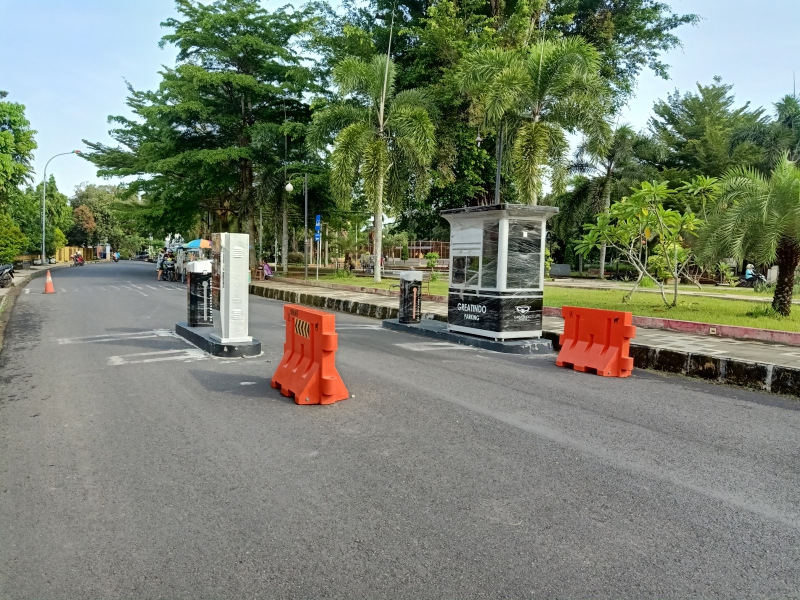 Minim Penerangan, Barrier Gate di Pangandaran Dikeluhkan Warga Karena Rawan Kecelakaan