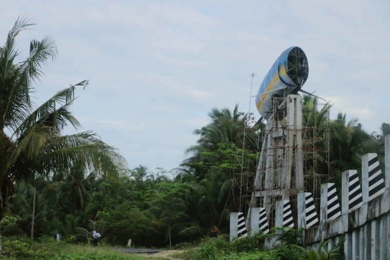 Patung Ikan Marlin Jembatan Wiradinata Ranggajipang Akhirnya Dipasang