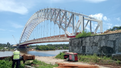 Pekerjaan Tahap II Jembatan Sodongkopo Terancam Molor, Progres Baru 75 Persen