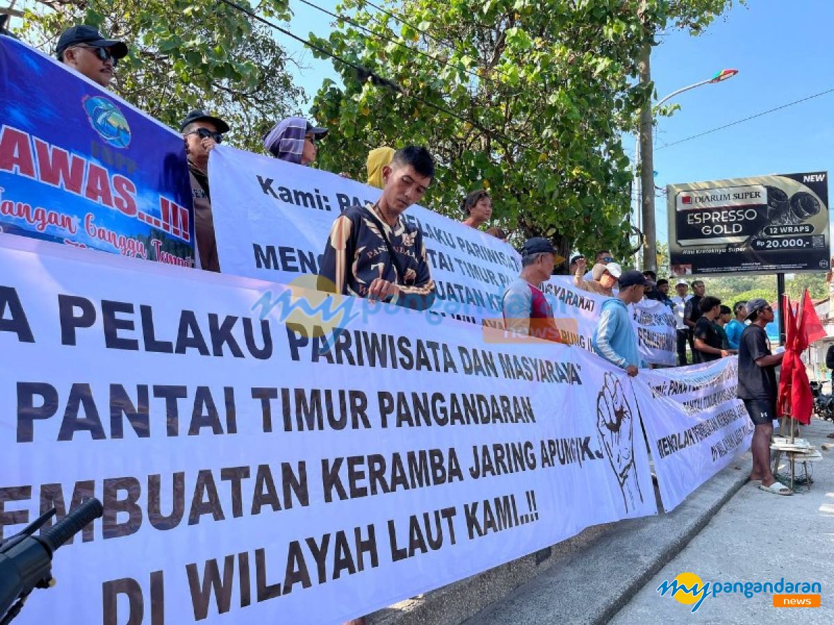 Pelaku Usaha Pantai Timur Gelar Aksi Damai Tolak Keramba Jaring Apung