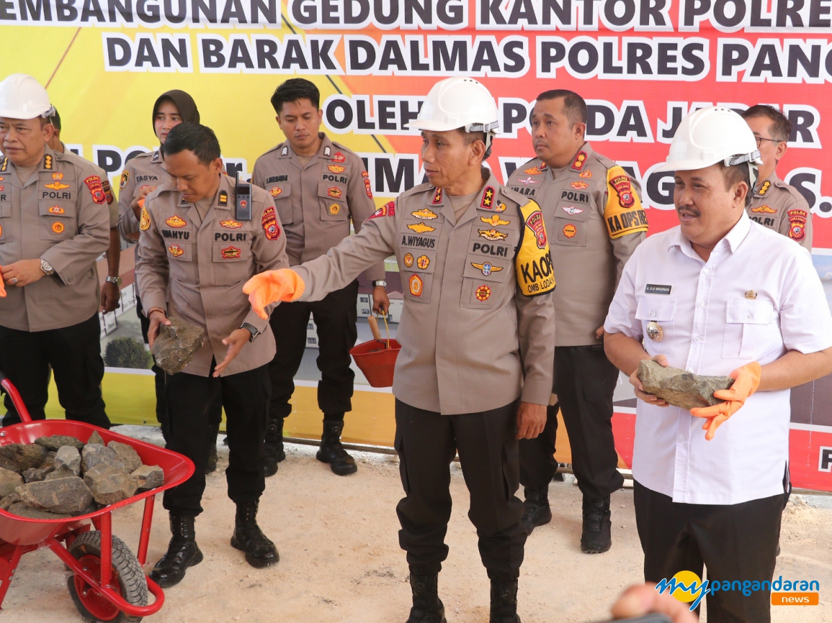 Kapolda Jabar Lakukan Peletakan Batu Pertama,Tandai Pembangunan Mapolres Pangandaran