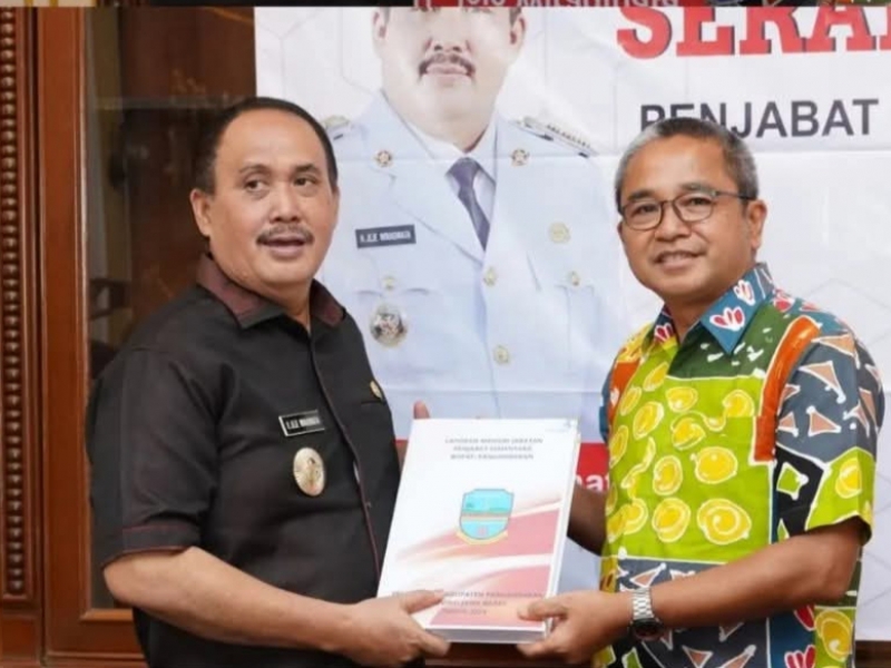 Pjs Bupati Pangandaran Benny Bachtiar Akhiri Masa Tugas, Serahkan Jabatan kepada Bupati Jeje Wiradinata