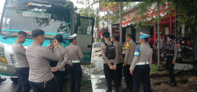 Polres Pangandaran Gelar Penyekatan, Antisipasi Pelajar dan Massa Ikut Demo ke Jakarta