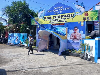 Polres Pangandaran Hadirkan “Masjid Ikan Marlin”, Rest Area Unik Gratis untuk Pemudik Lebaran 2026