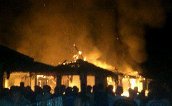 Puluhan Kios Pasar Wisata Pangandaran Semalam Habis Terbakar