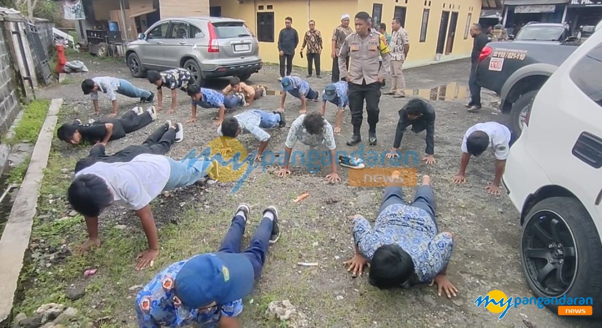 Puluhan Pelajar di Padaherang Pangandaran Terjaring Razia Saat Bolos Sekolah