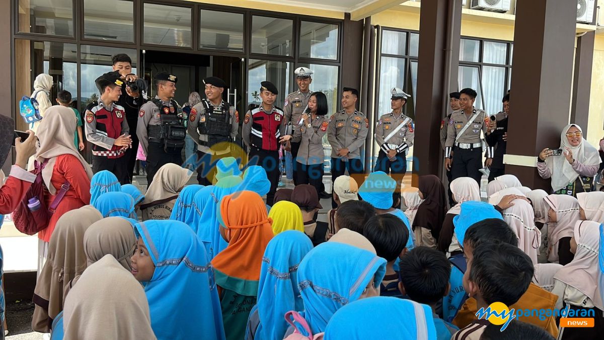 Ratusan Anak PAUD Kunjungi Polres Pangandaran, Belajar Tugas Polisi Sejak Dini